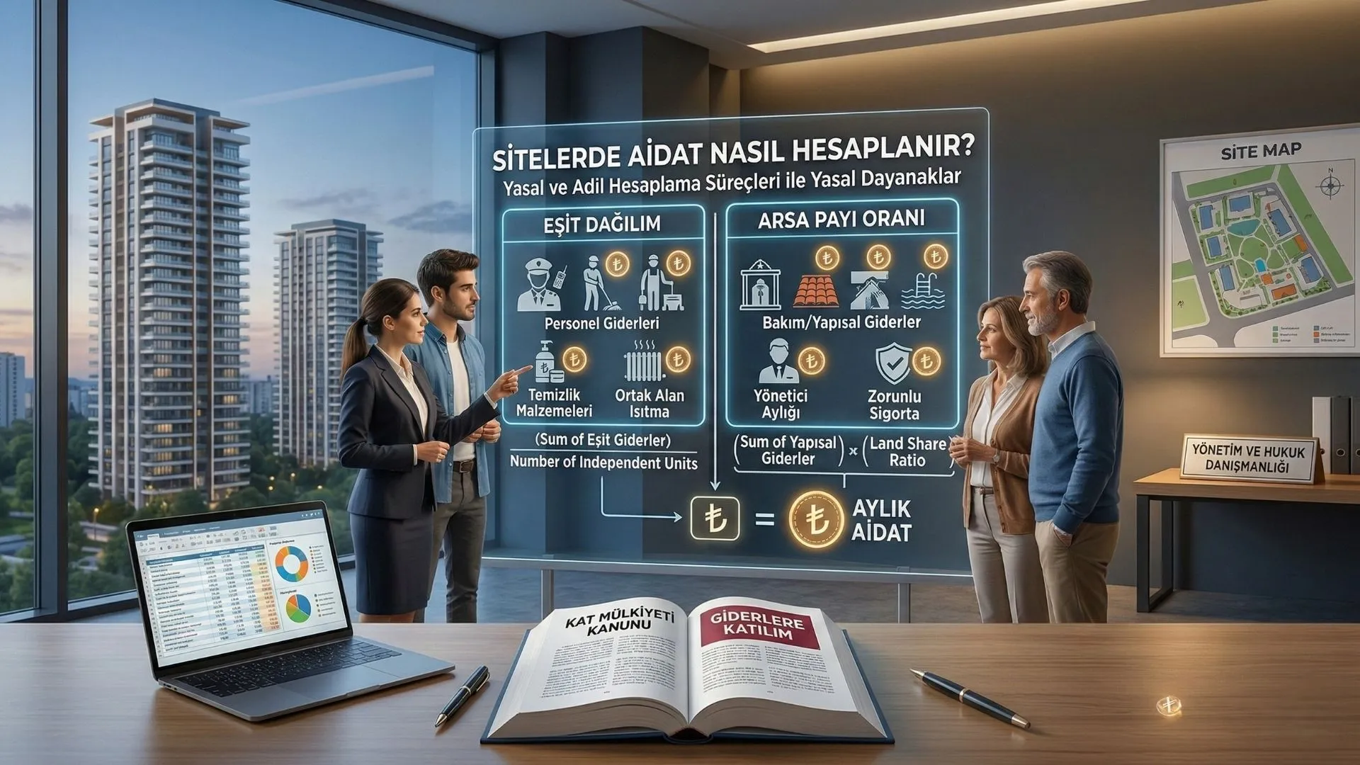 Sitelerde Aidat Nasıl Hesaplanır?