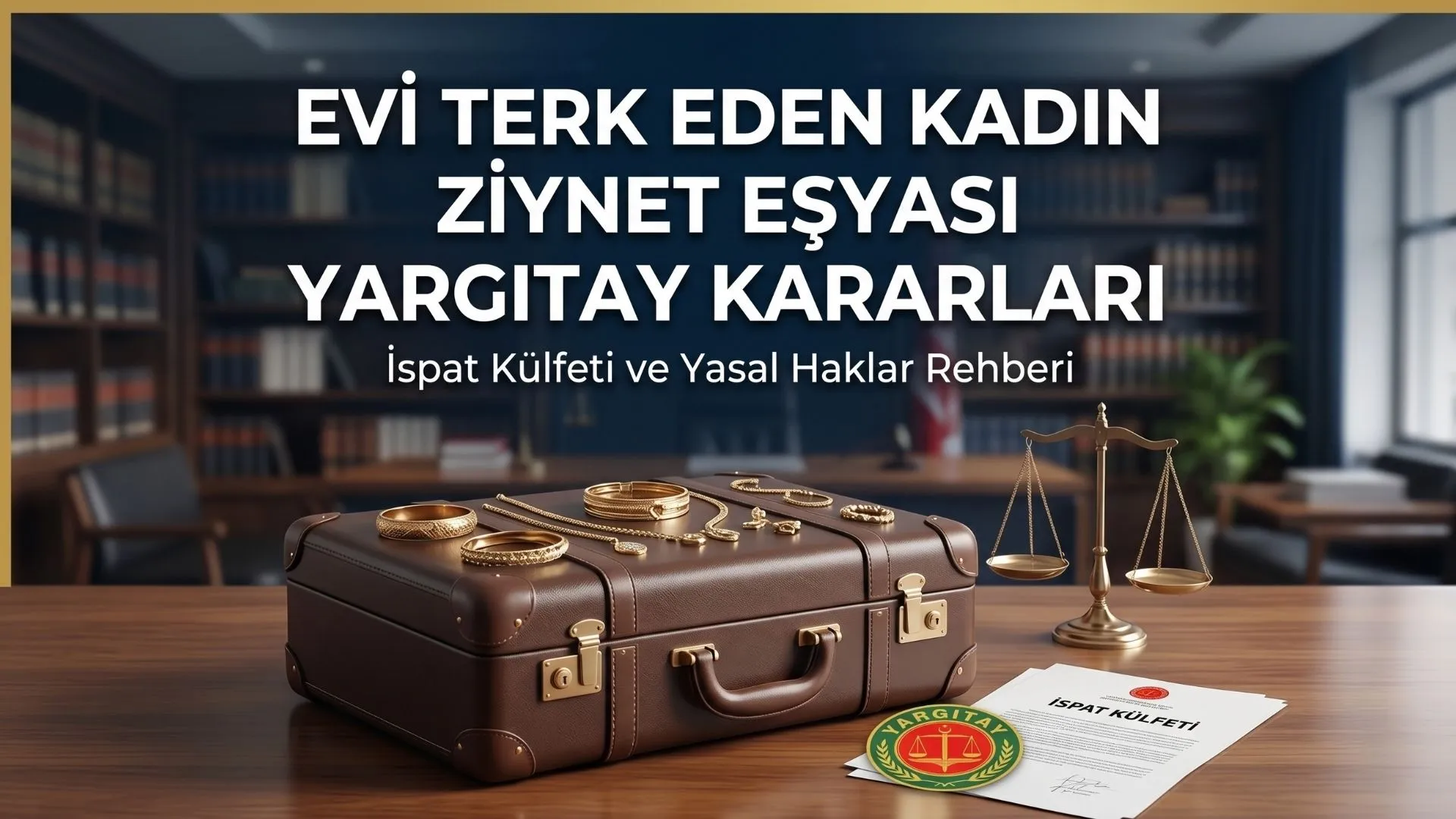 Evi terk eden kadın ziynet eşyası Yargıtay kararları ve ispat külfeti