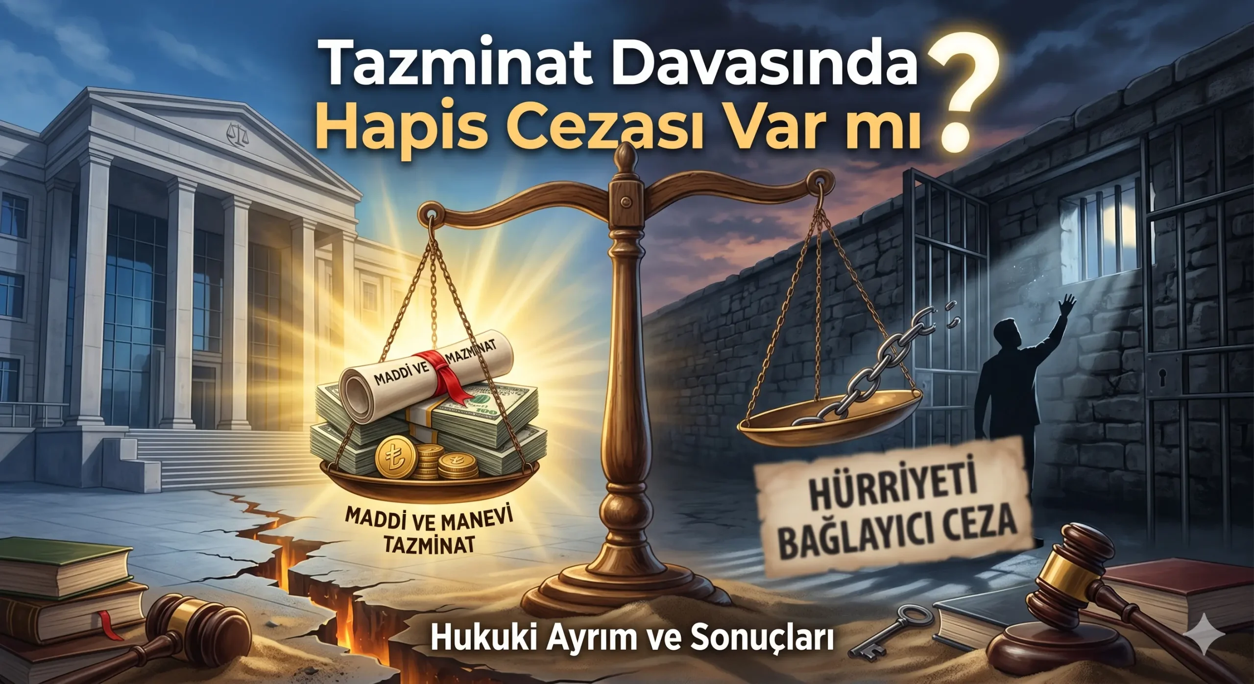 Tazminat Davasında Hapis Cezası