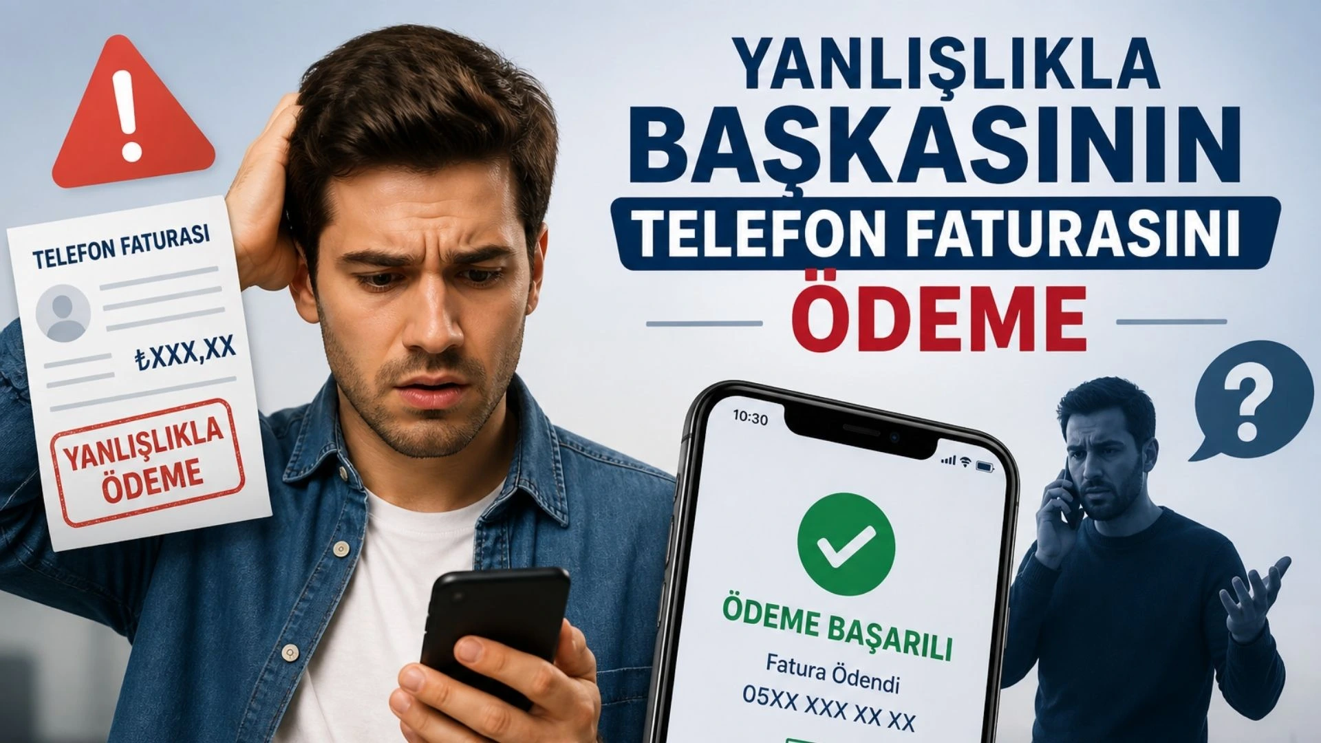 Yanlışlıkla başkasının telefon faturasını ödeme durumunda iade yolları ve hukuki süreç